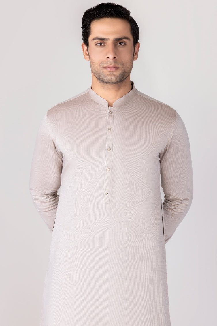 Cotton Brown Kameez Shalwar - J. Junaid Jamshed