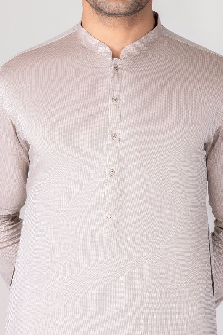 Cotton Brown Kameez Shalwar - J. Junaid Jamshed