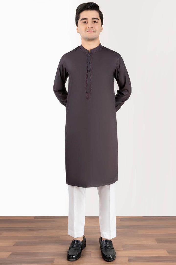 Blended Cedar Brown Kurta - J. Junaid Jamshed