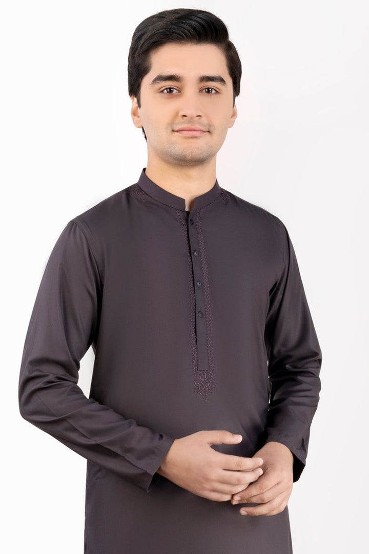 Blended Cedar Brown Kurta - J. Junaid Jamshed