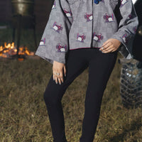 Blended Black & White Jacket - Almirah