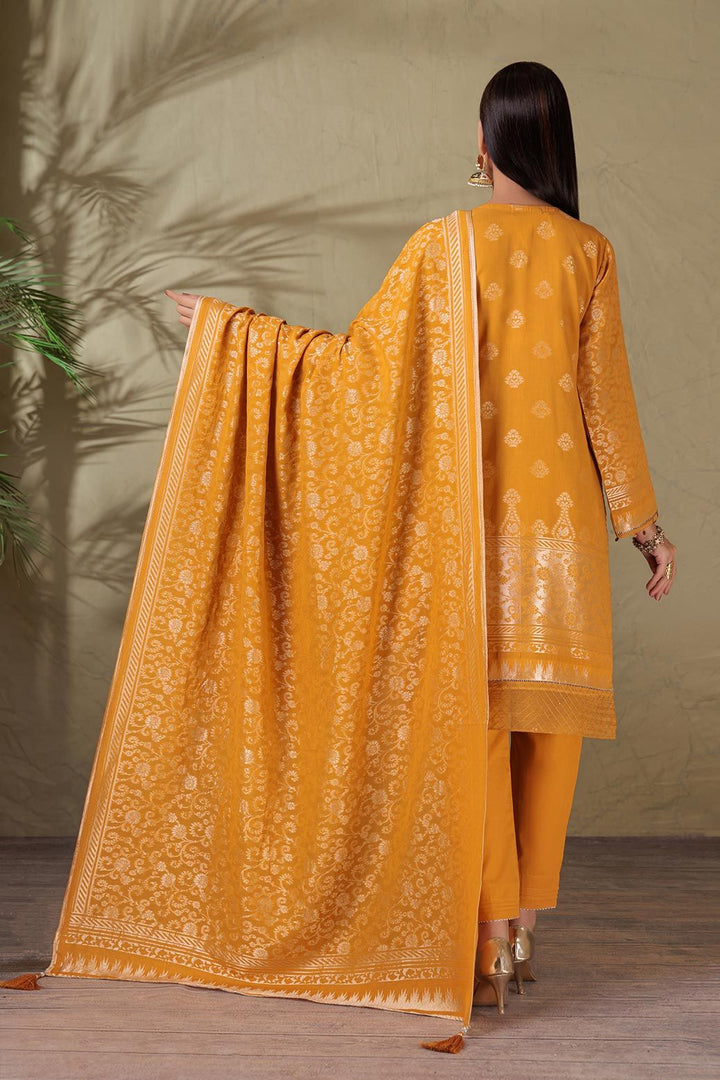 Jacquard Yellow 3 Piece Suit - Bonanza
