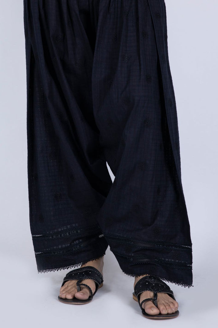 Jacquard Black Trouser - Almirah