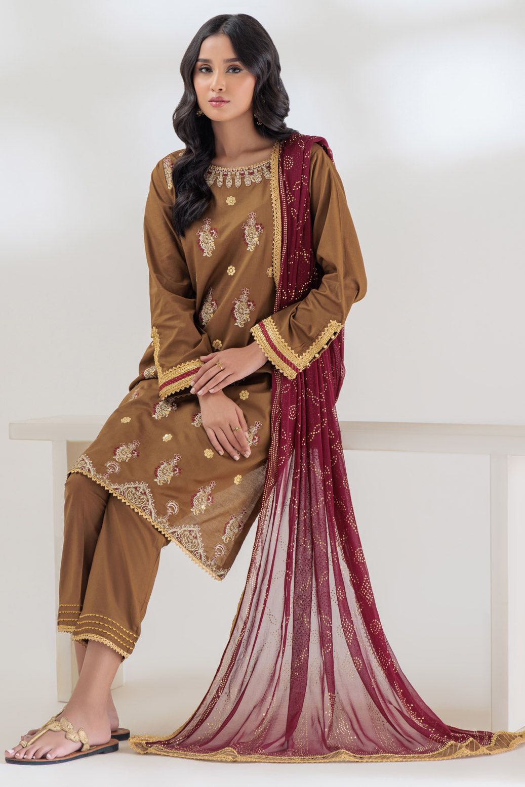 Cambric Brown 3 Piece Suit - Bonanza