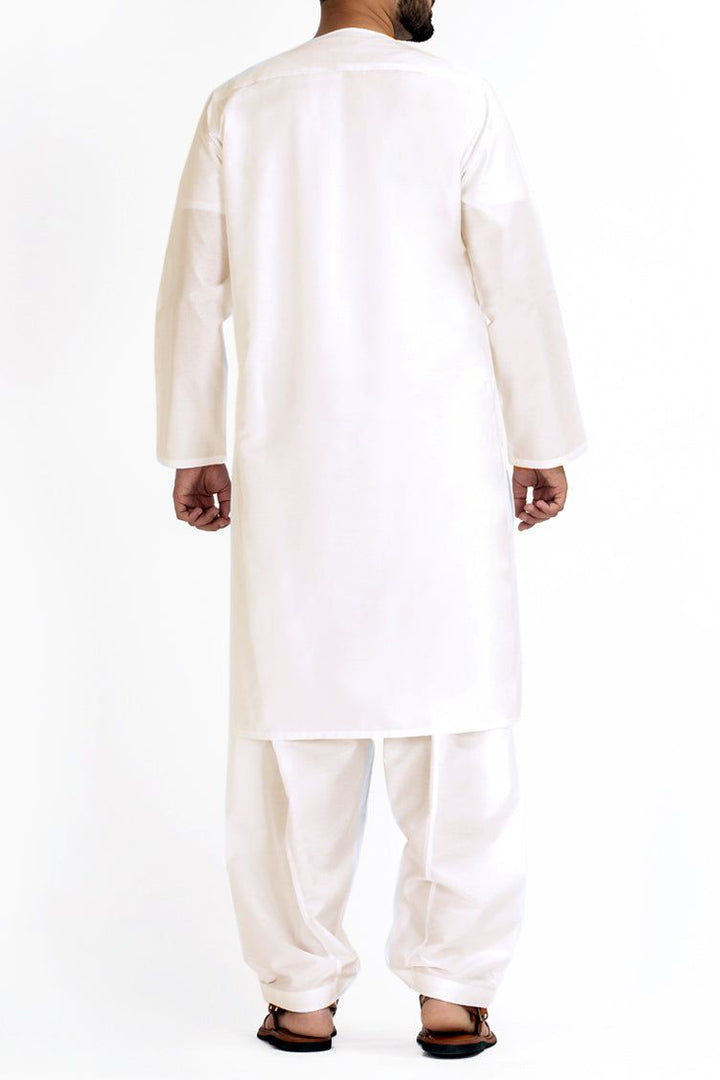 Blended Off White Inner Suit - J. Junaid Jamshed