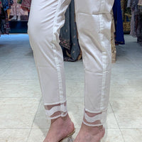 Cotton White Trouser - Stonez