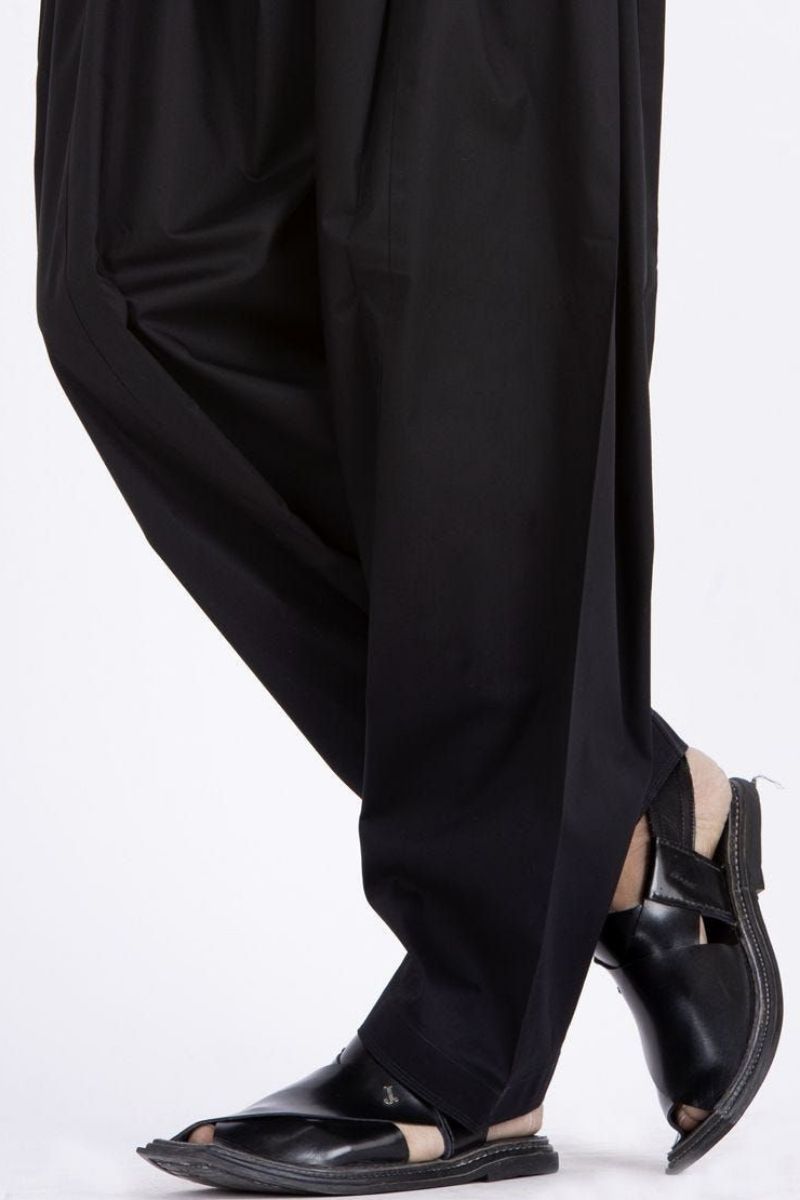 Black Men's Shalwar - Junaid Jamshed