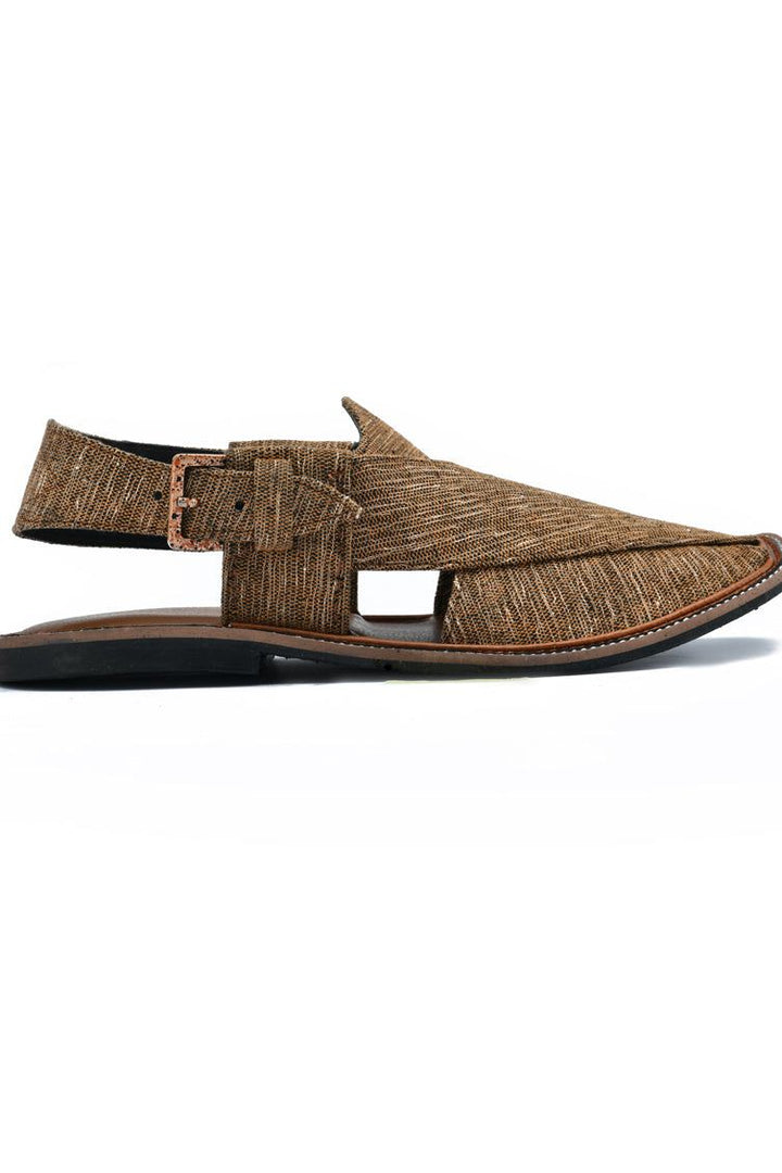 High Chrome Blue Peshawari Chappal - J. Junaid Jamshed