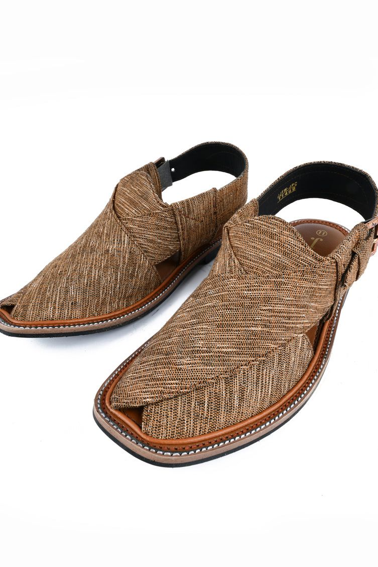 High Chrome Blue Peshawari Chappal - J. Junaid Jamshed