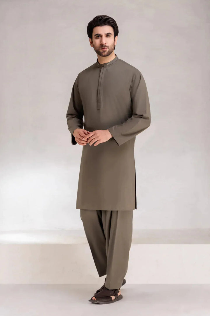 Blended Hunter Kurta Shalwar - Bonanza