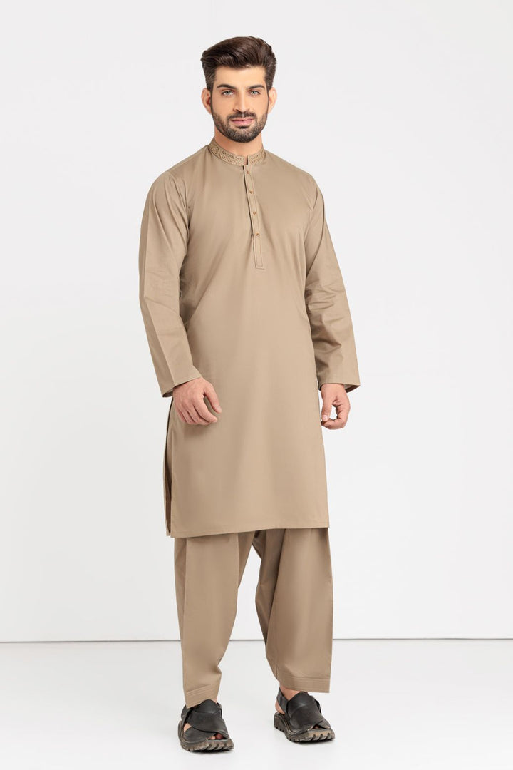 Blended Green Kurta Shalwar - Bonanza