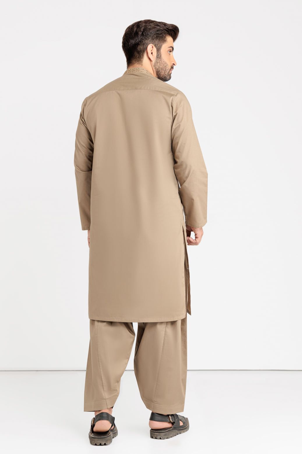 Blended Green Kurta Shalwar - Bonanza