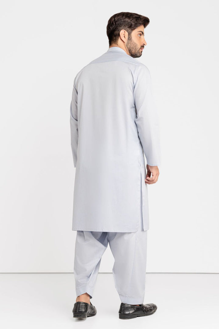 Blended Dark Grey Kurta Shalwar - Bonanza