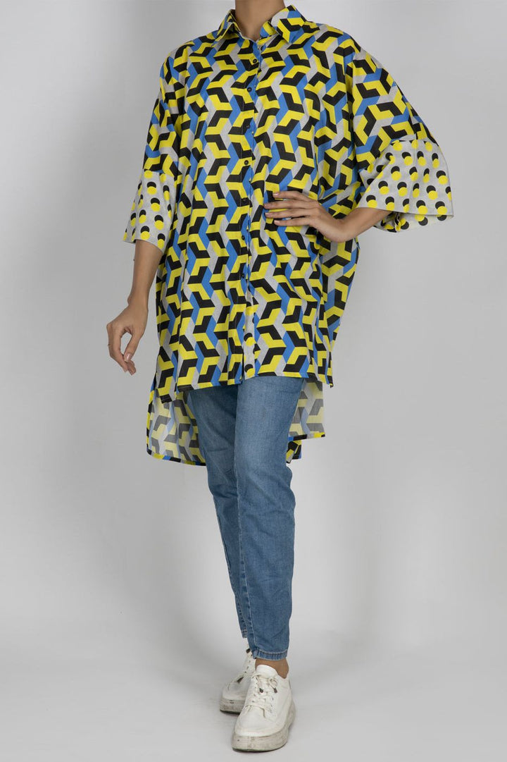 Multicolour Cambric Kurti - Almirah