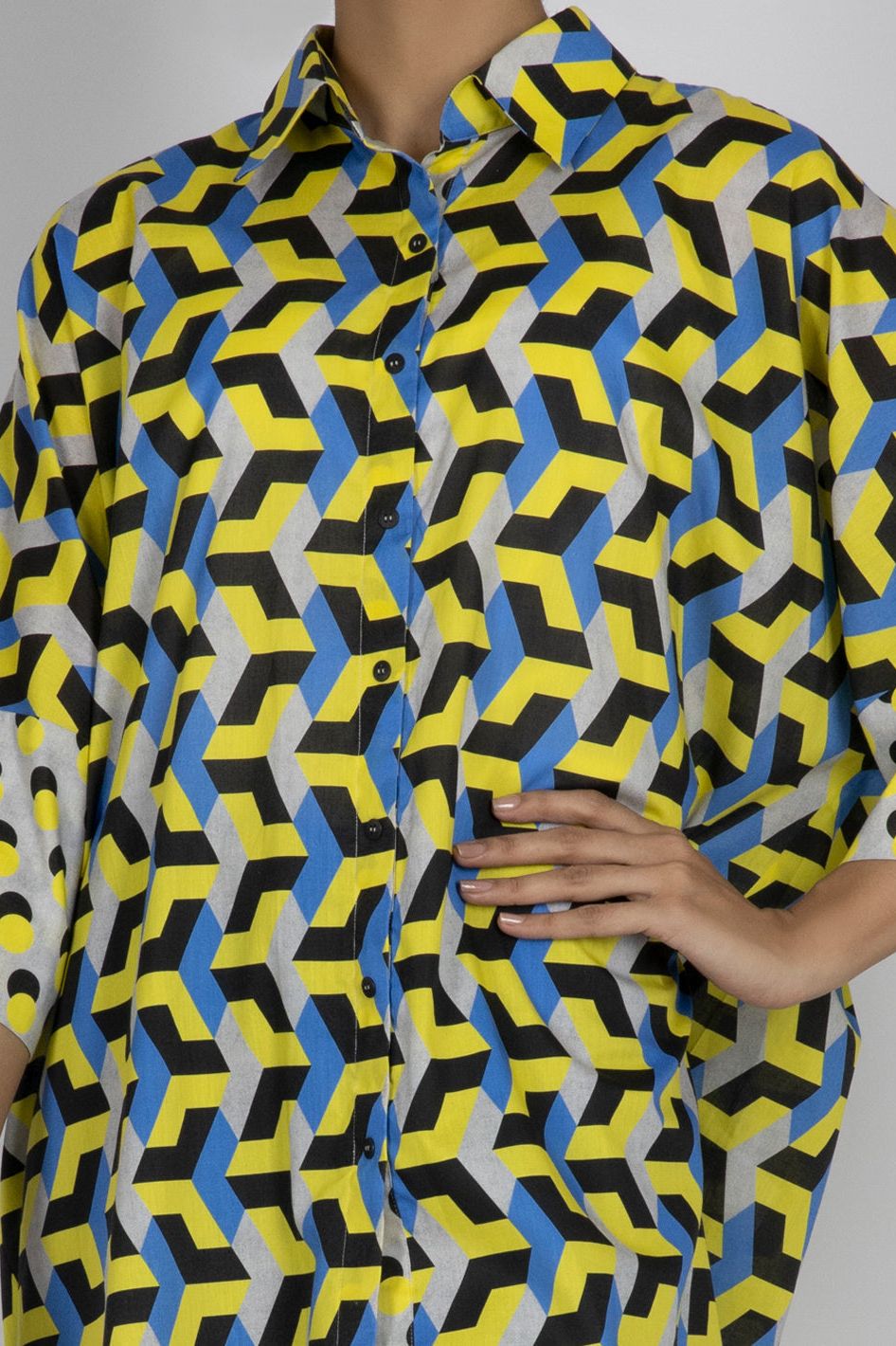 Multicolour Cambric Kurti - Almirah