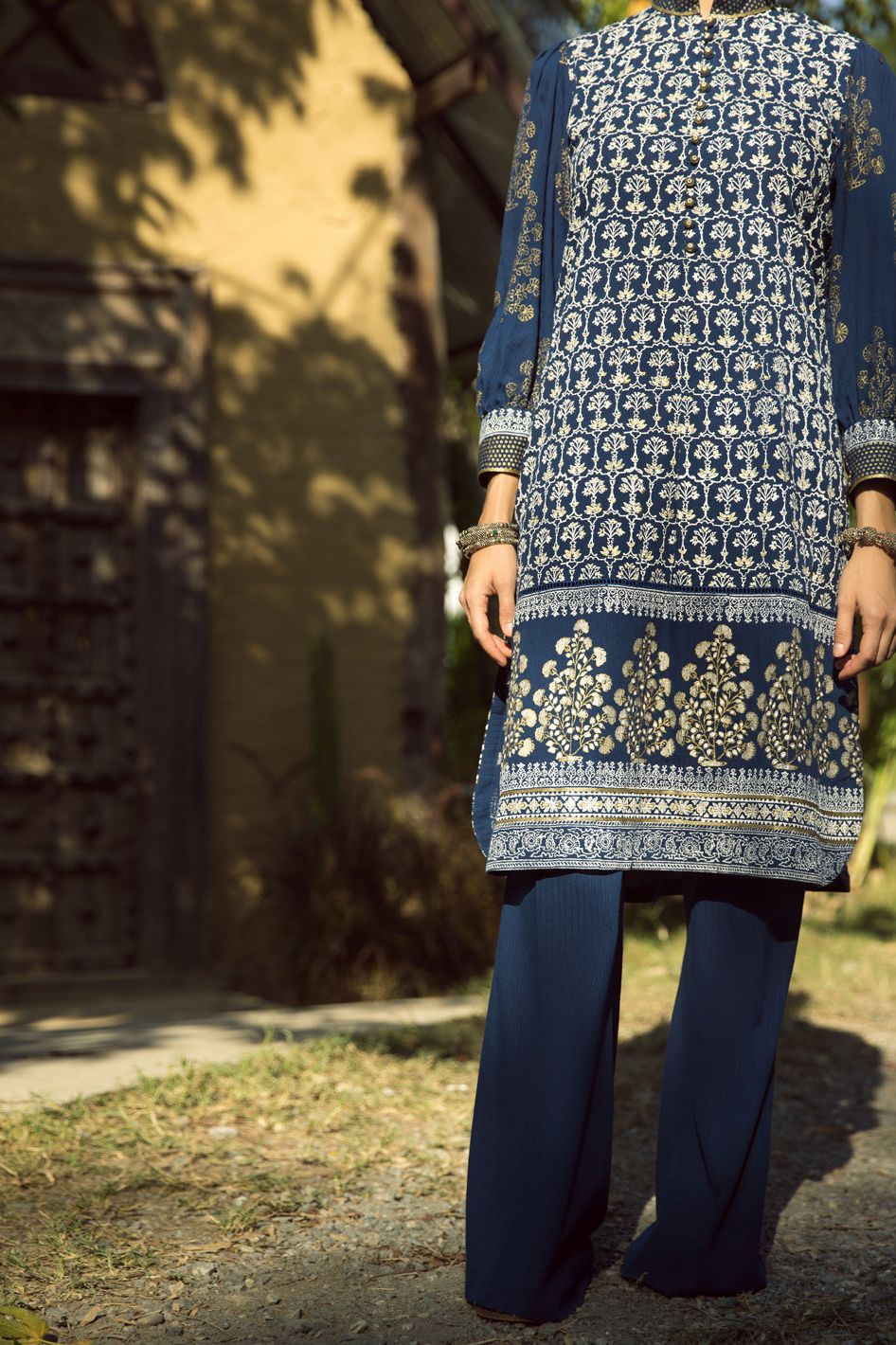 Cotton Blue Kurti - Almirah