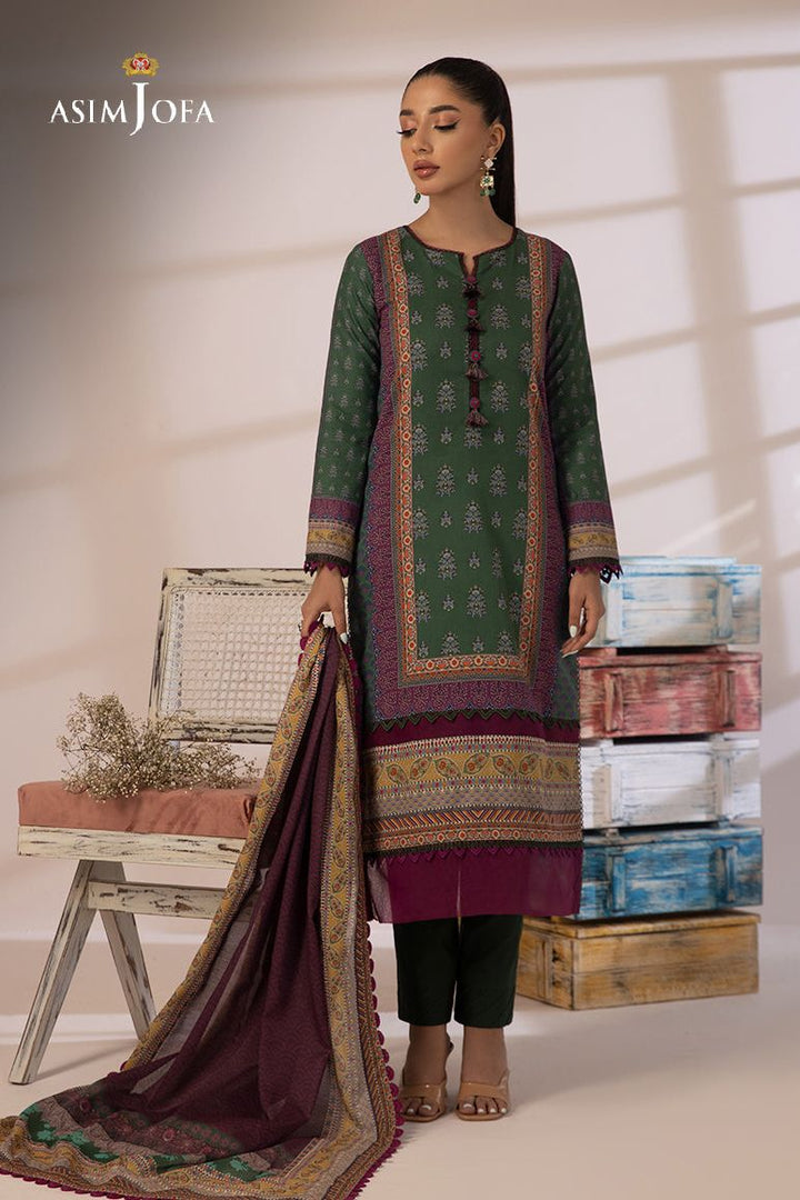 AJBP-18 - Asim Jofa Basic Print Suit