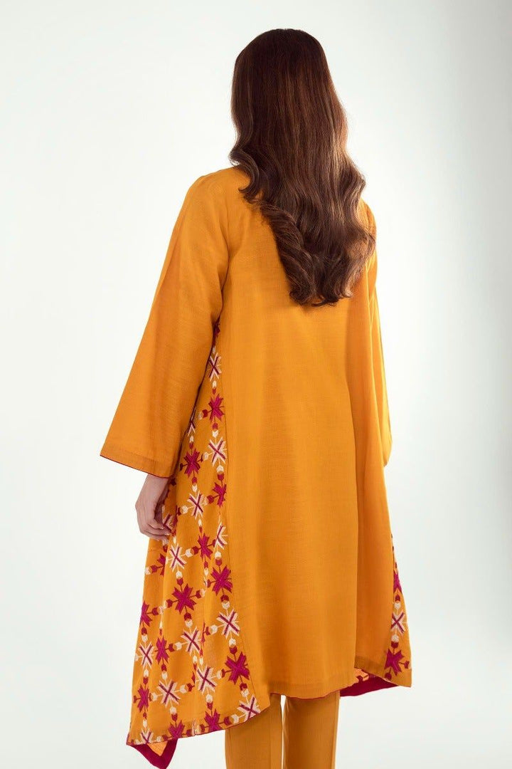 Mustard Slub Kurti - Sana Safinaz