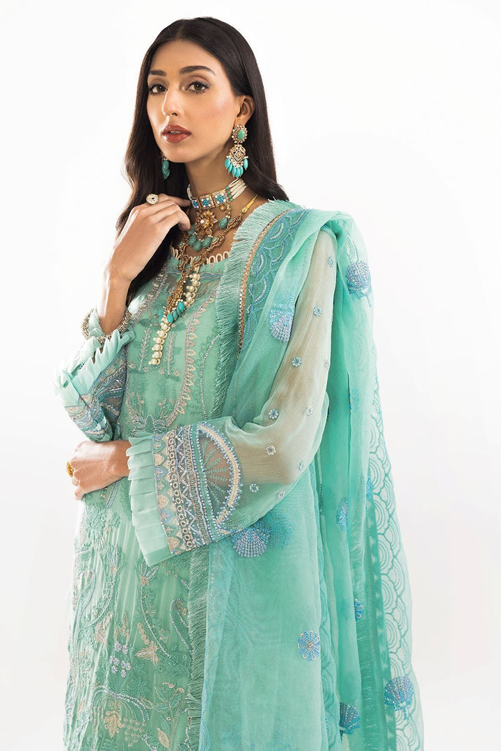 Chiffon Tan 3 Piece Suit - Khas