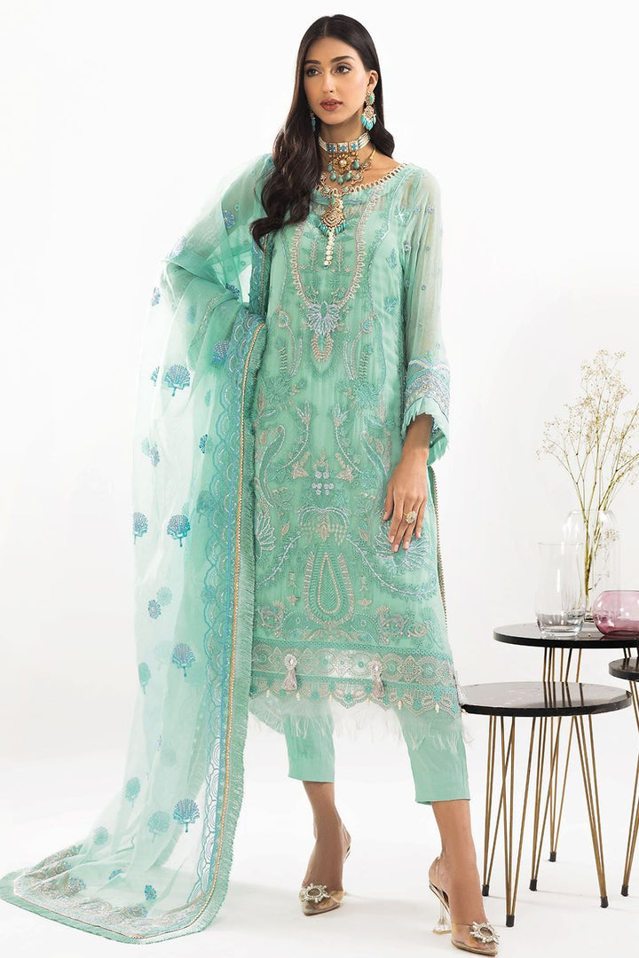 Chiffon Tan 3 Piece Suit - Khas