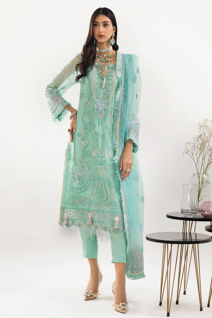 Chiffon Tan 3 Piece Suit - Khas