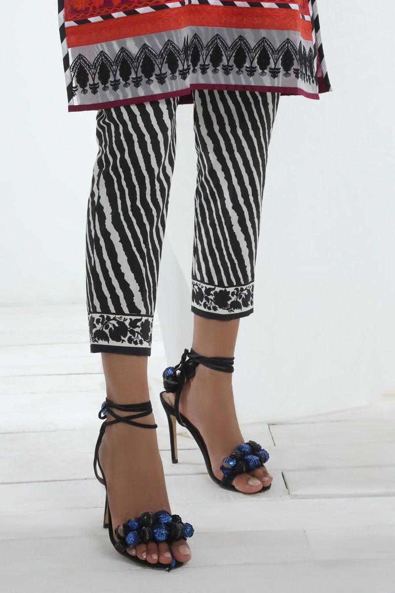 Black and White Trousers - Sana Safinaz